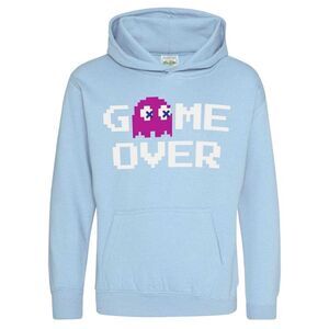 Pac-Man Childrens/Kids Game Over Pac-Man Hoodie / Light Blue